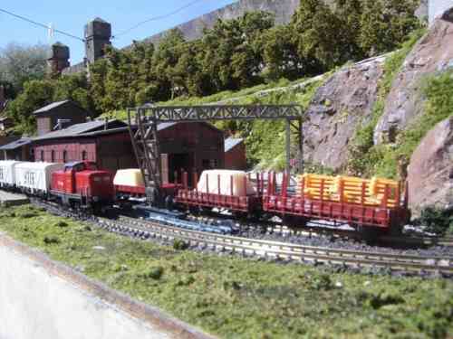 Vue sur la Scierie, principal batiment du réseau